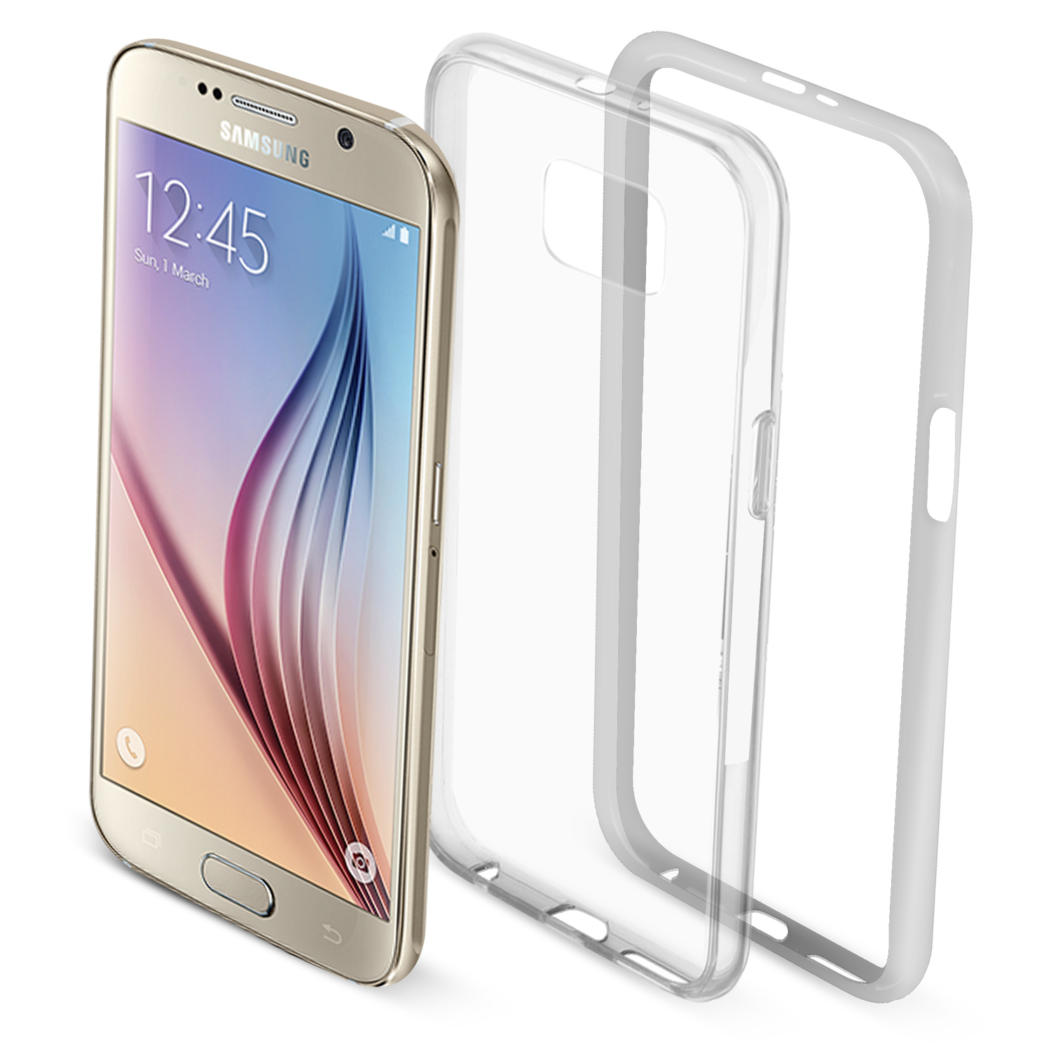 Area CRCBMPDA2020W mobile phone case Cover Metallic, Transparent, White
