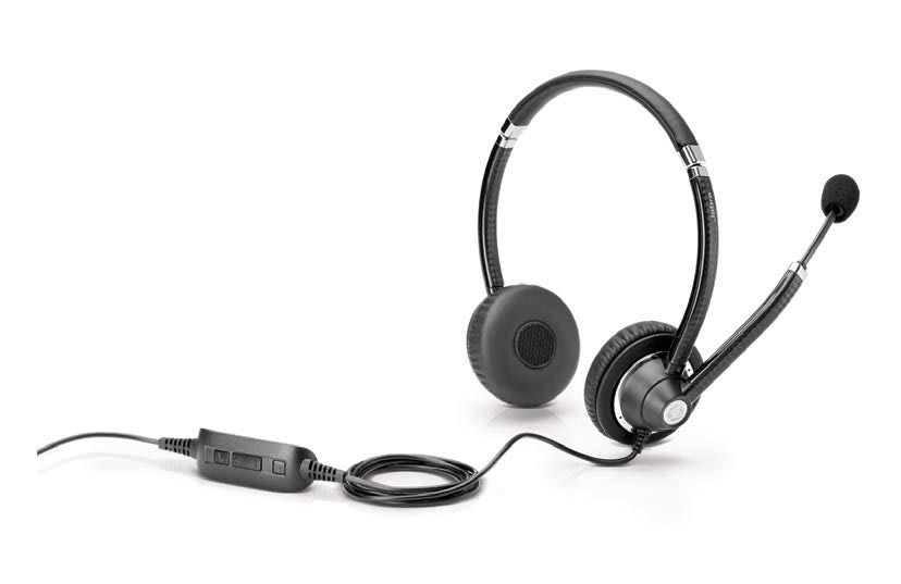 HP UNIFIED COMMUNICATION BUNDEL (K7V17AA + K8P74AA) Communication Keyboard + Wired Headset *Lync Certified* – image 1