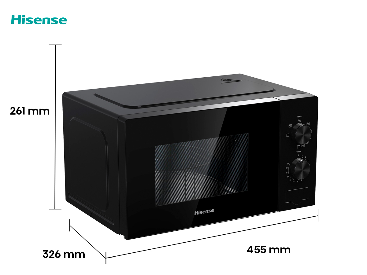 Hisense H20MOBP1 microwave Black Solo microwave Countertop – image 9
