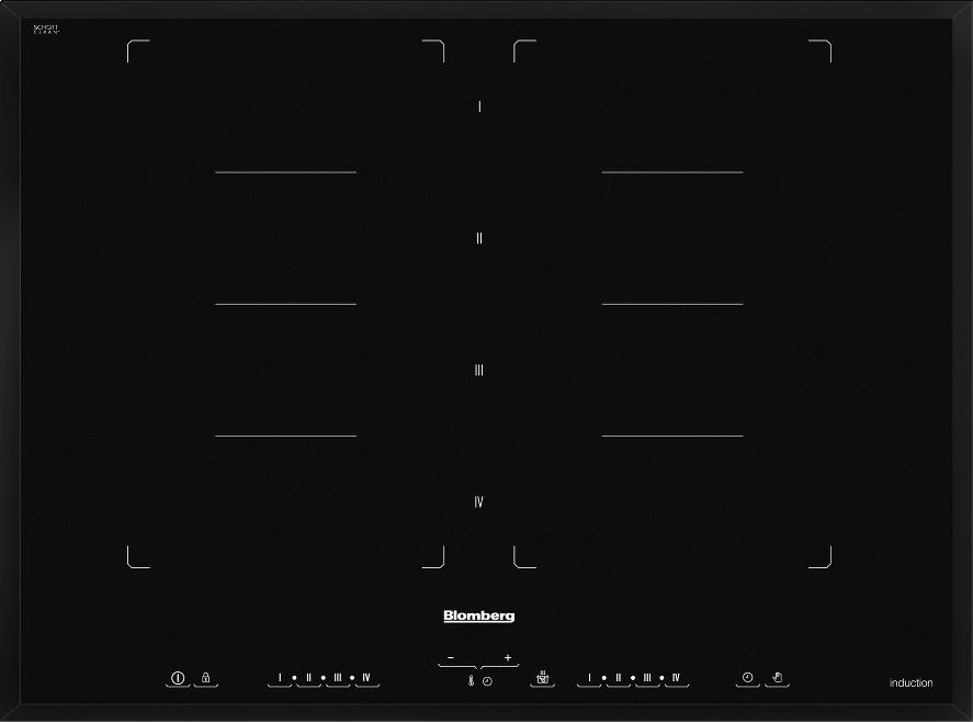 Blomberg MIB88178F hob Black Built-in Zone induction hob 8 zone(s)