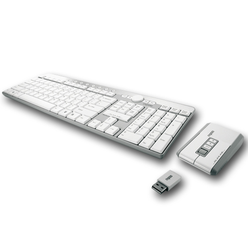 UNYKAch UK-337 keyboard Mouse included Home RF Wireless White