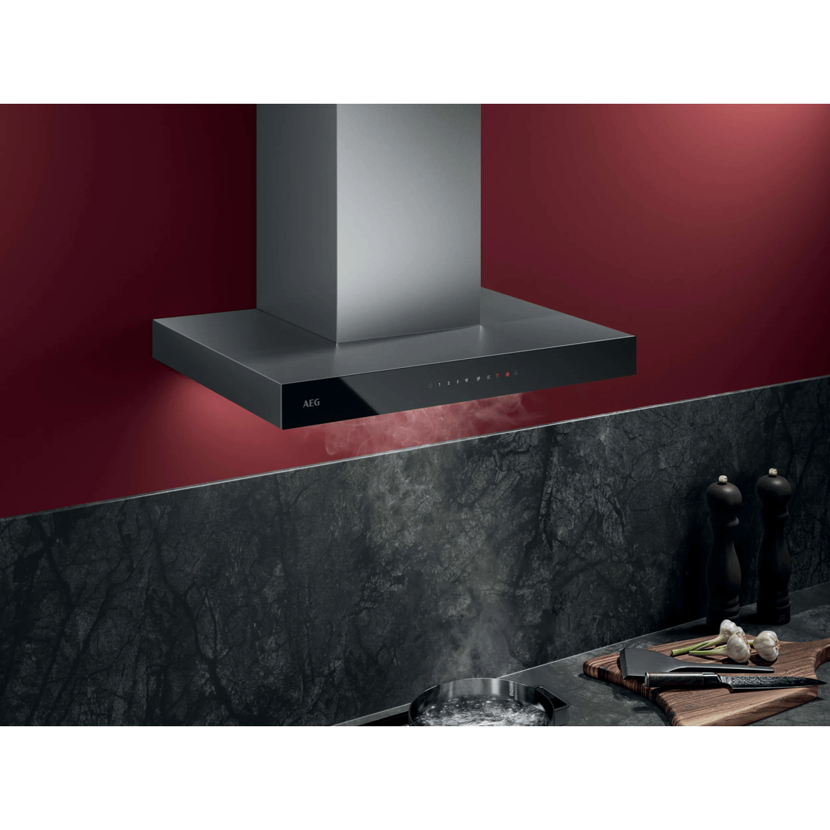 AEG GB67D61HL Wall-mounted Black, Stainless steel 600 m³/h – image 6