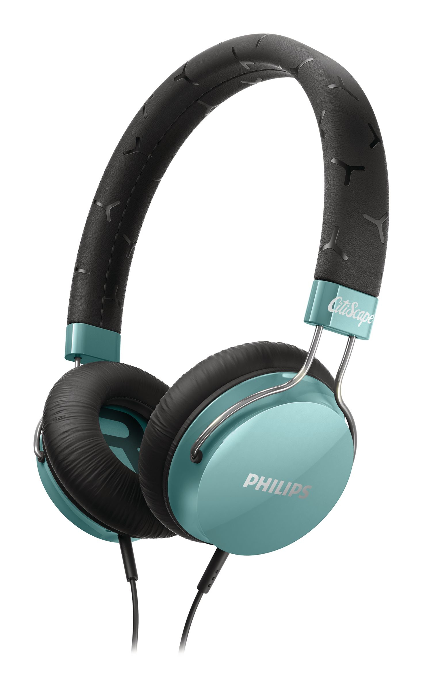 Philips CitiScape Fixie SHL5300TL/27 headphones/headset Wired Head-band Black, Turquoise
