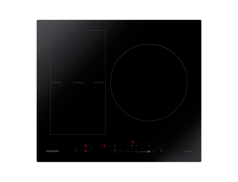 Samsung NZ63H57473K/EF hob Black Built-in Zone induction hob 3 zone(s)