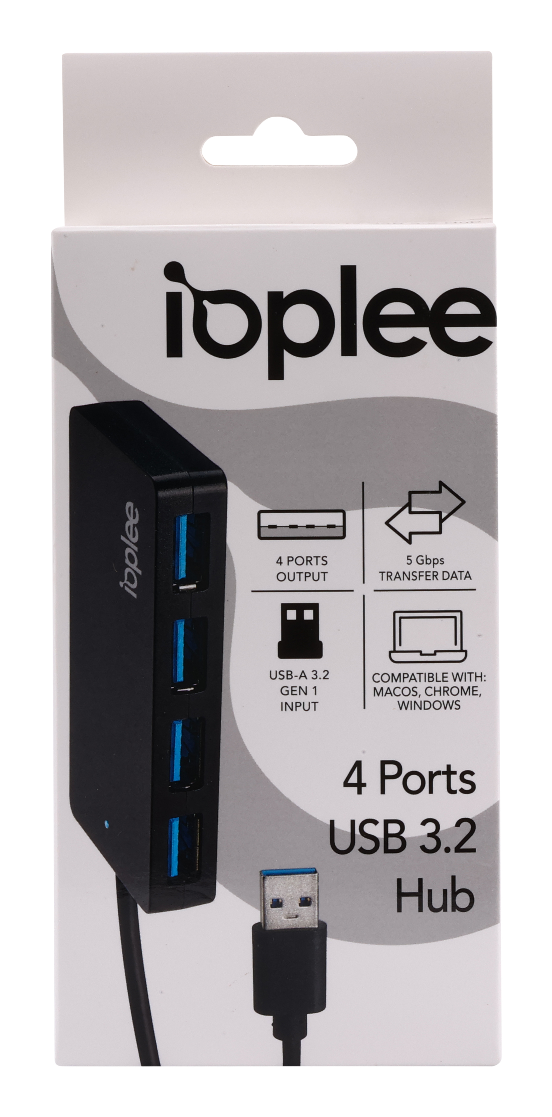 IOPLEE 279G interface hub USB 3.2 Gen 1 (3.1 Gen 1) Type-A 5000 Mbit/s Black – image 5