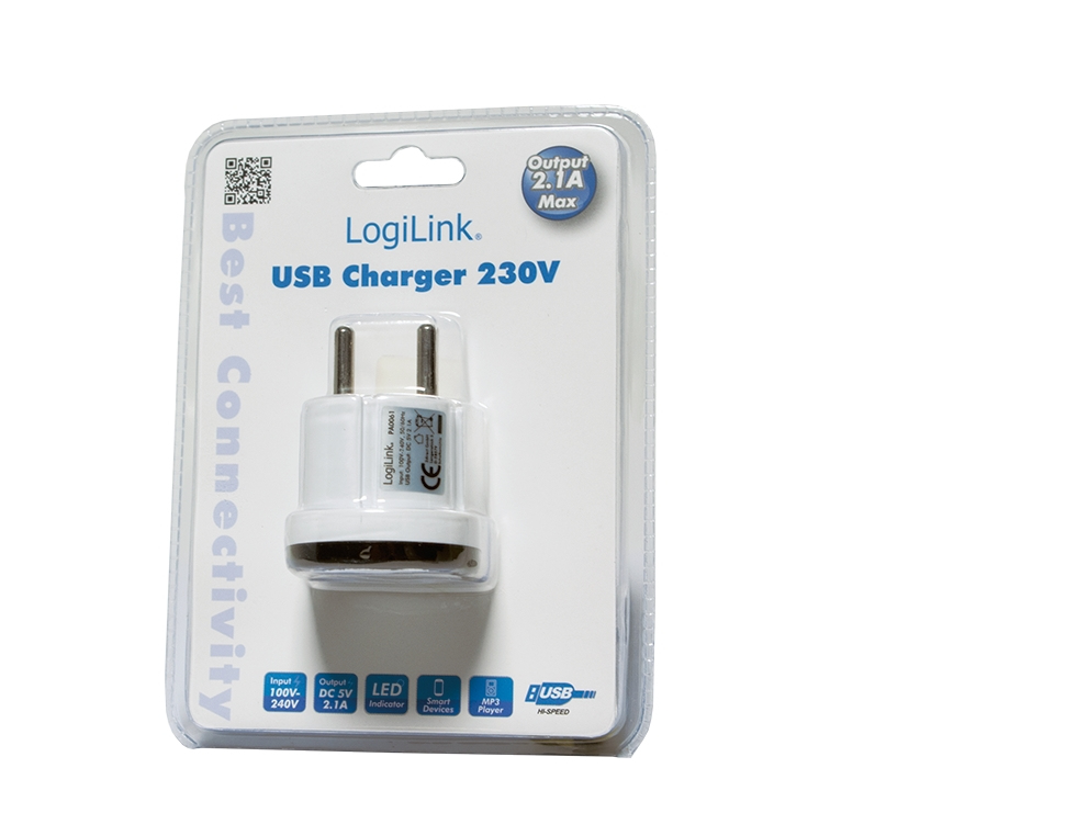 LogiLink PA0061 mobile device charger Mobile phone, MP3, Smartphone, Tablet Black, White DC, USB Indoor – image 2