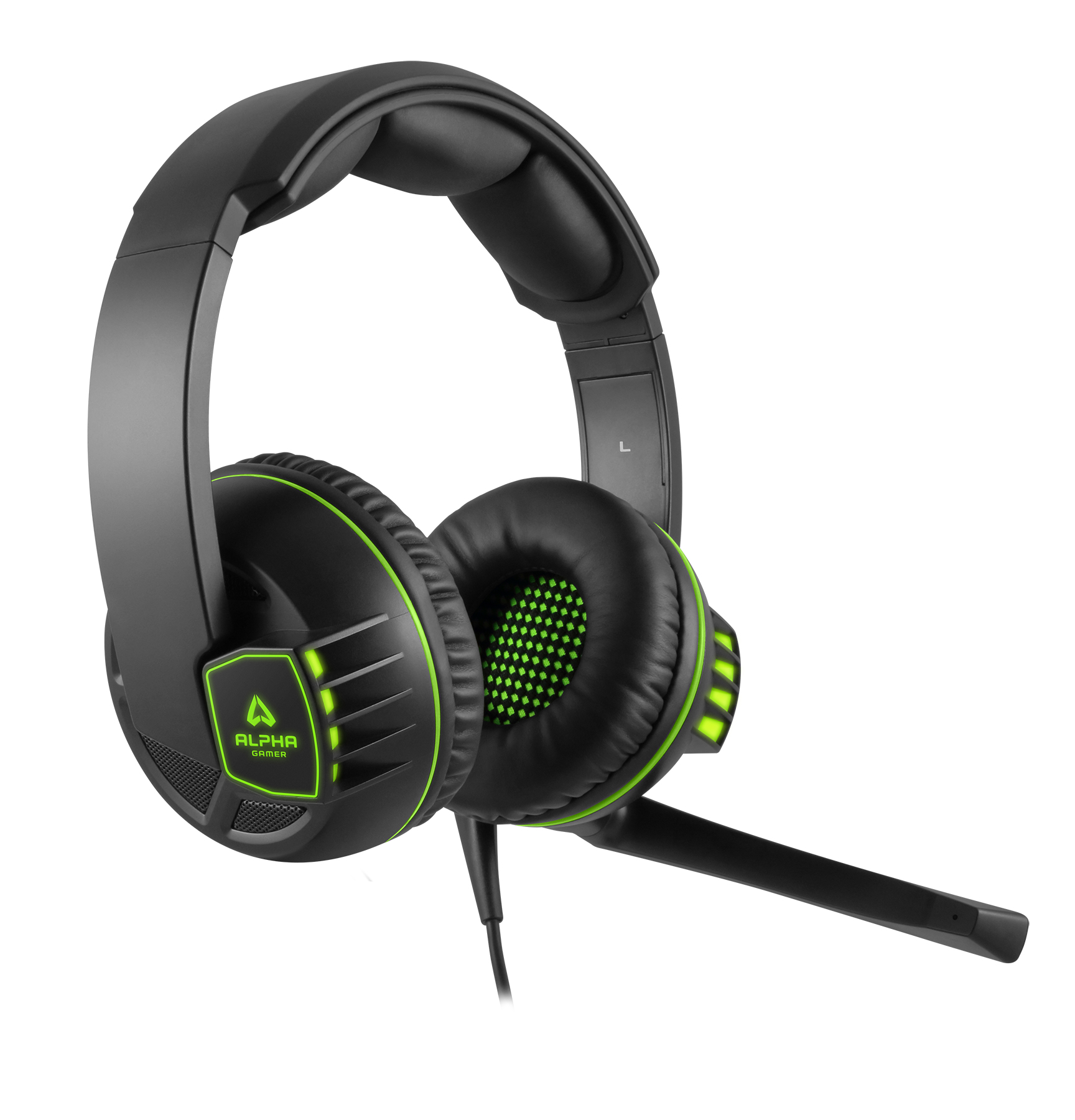 Alpha Gamer Sigma Headset Wired Head-band Gaming Black, Green – image 3