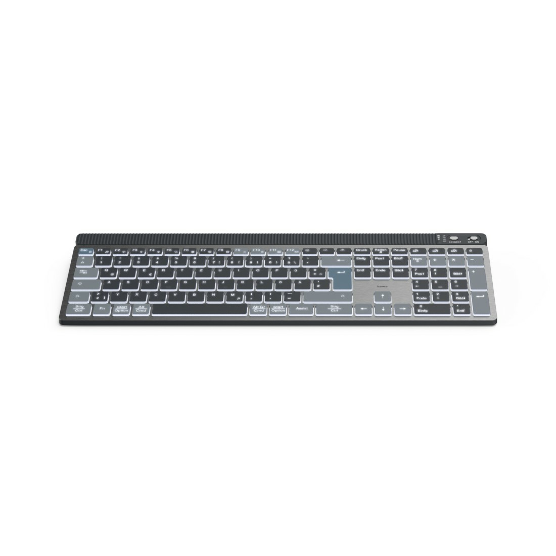 Hama WK-750 keyboard Home/Office Bluetooth QWERTZ German Anthracite, Black, Blue – image 1