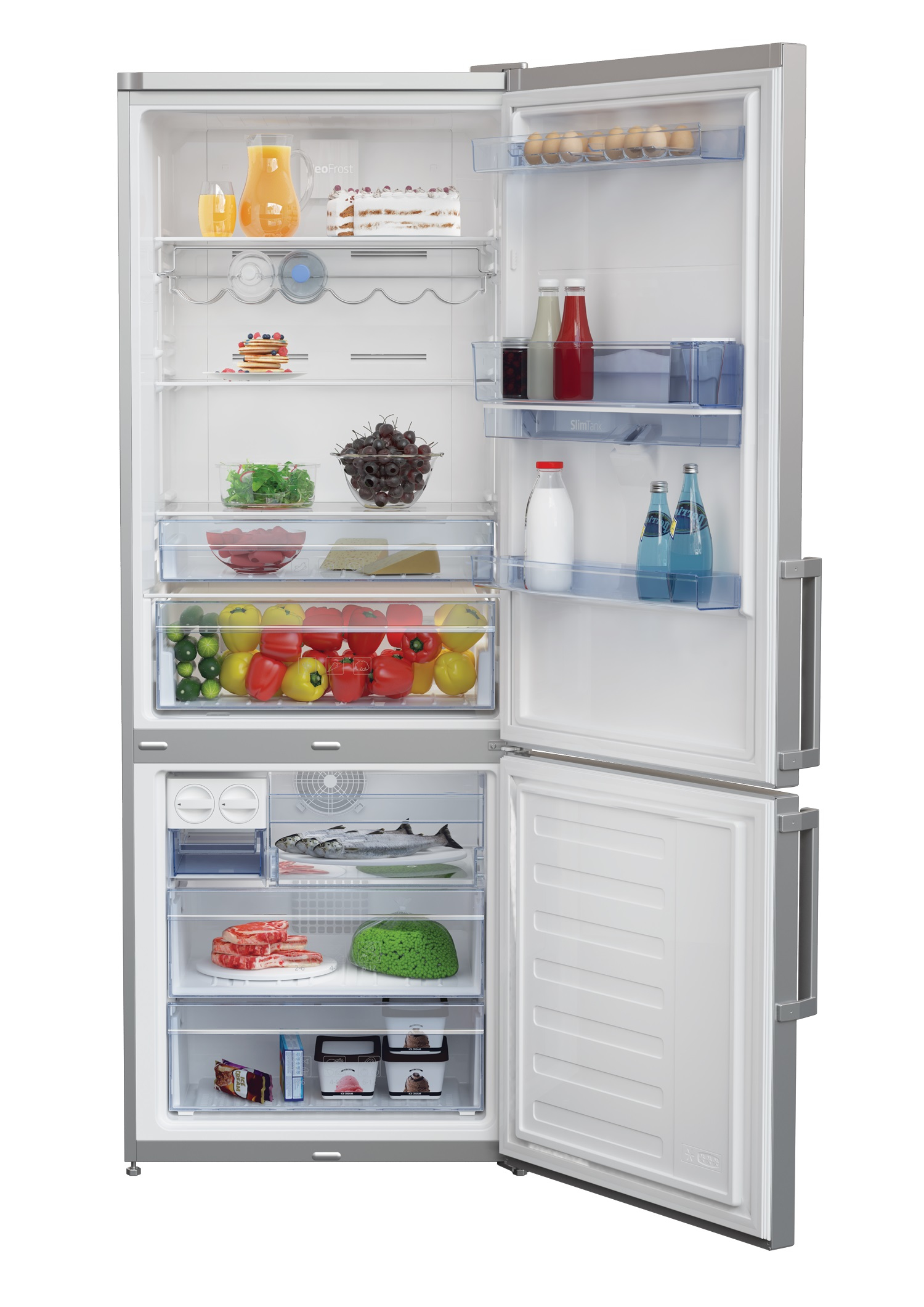 Beko RCNE520E21DS fridge-freezer Freestanding – image 2