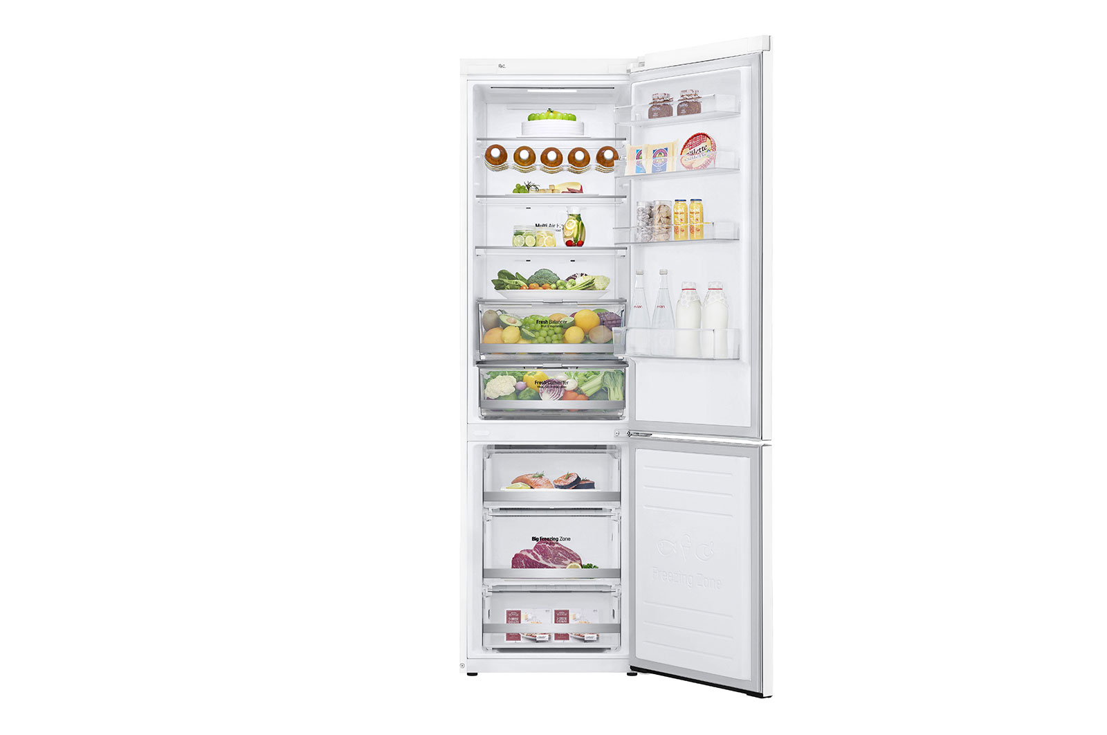 LG GBB72SWDFN fridge-freezer Freestanding – image 3