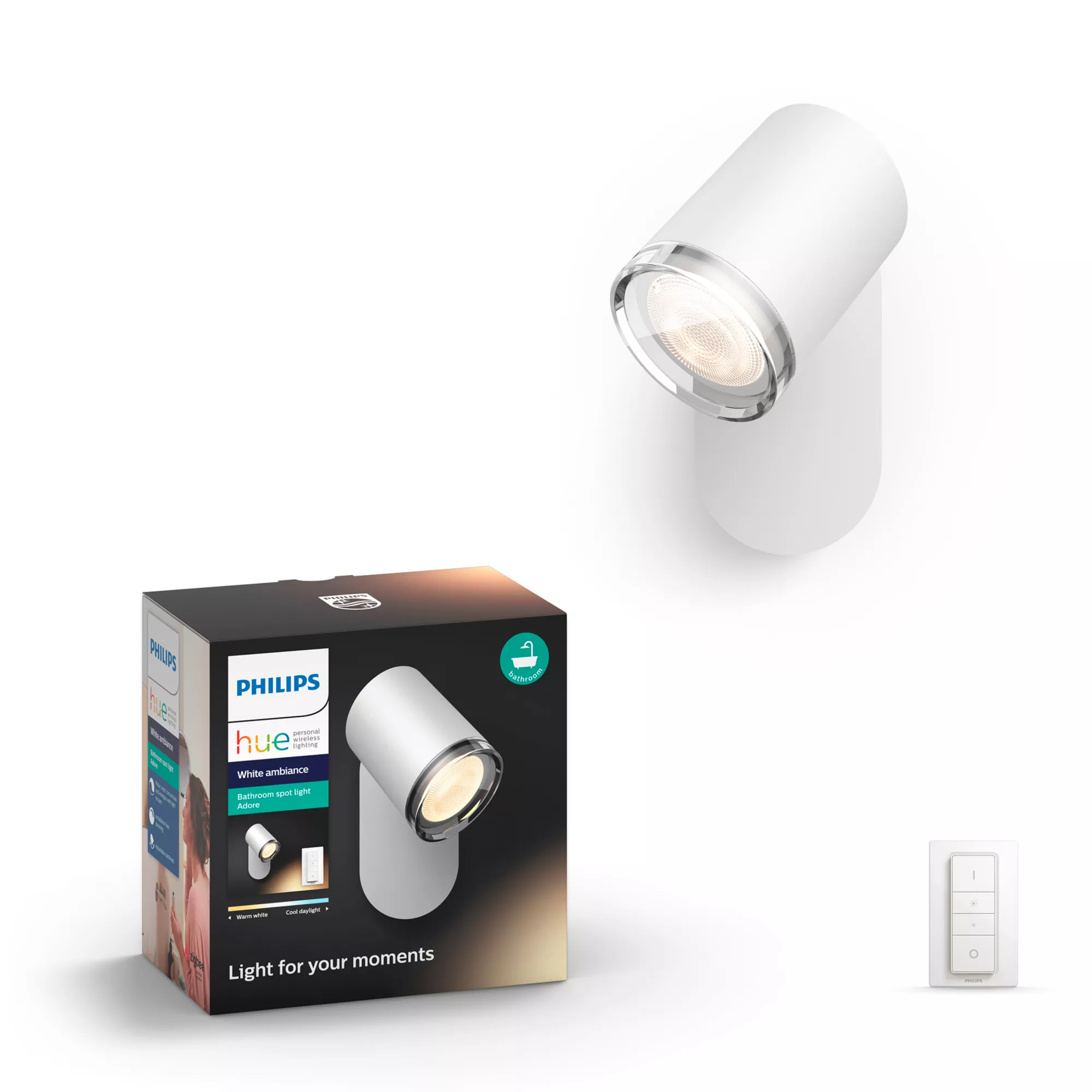 Philips by Signify Philips Hue White ambience Adore Bathroom spot light