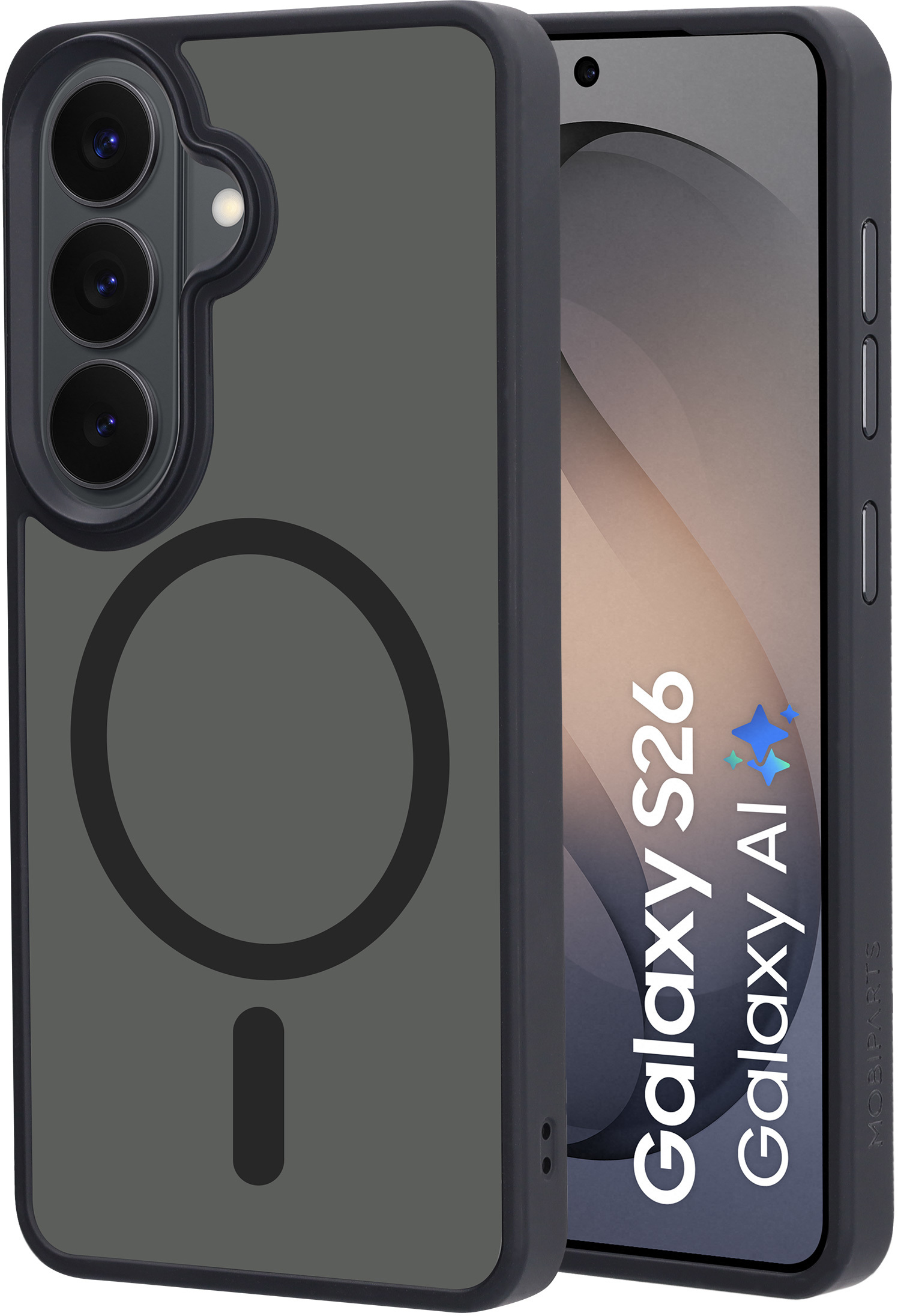 Mobiparts Hardcover Samsung Galaxy S26 Satin Black (Magsafe Compatible) – image 1