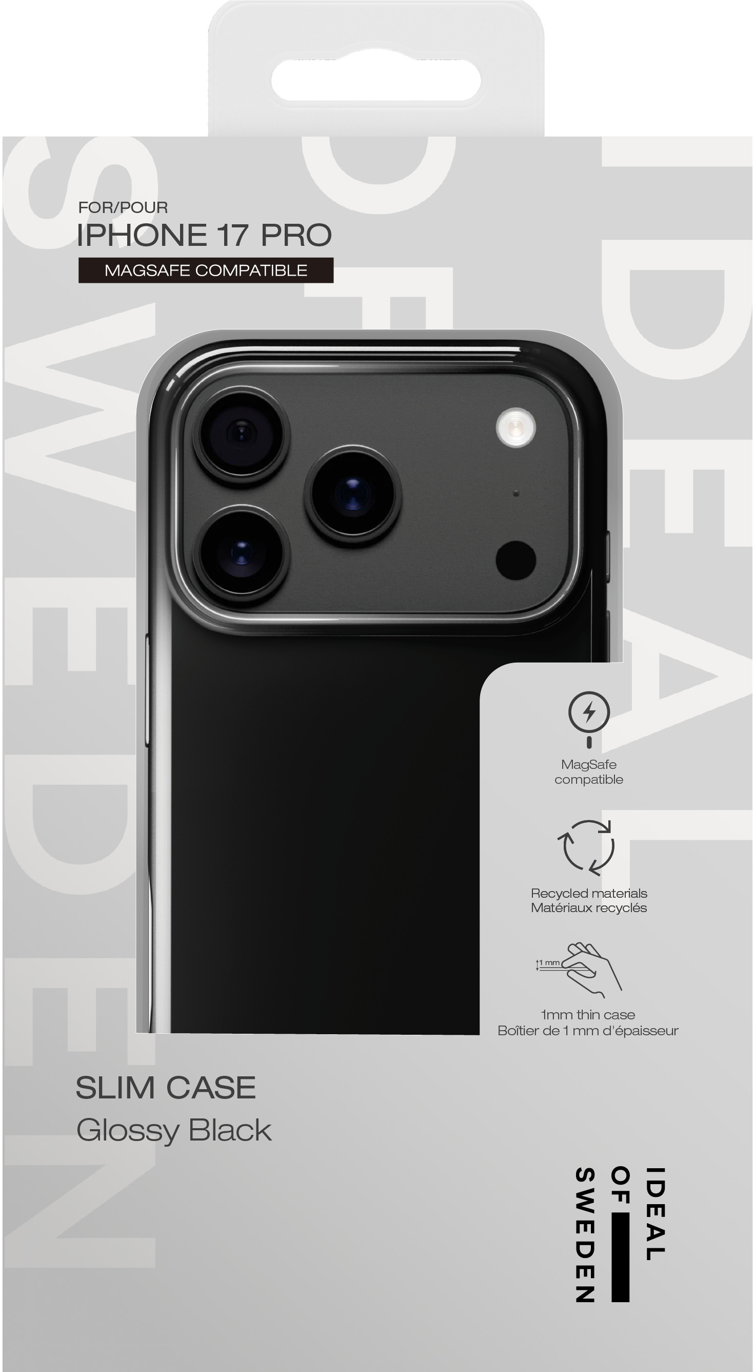 iDeal of Sweden Slim Case MagSafe iPhone 17 Pro Glossy Black – image 4