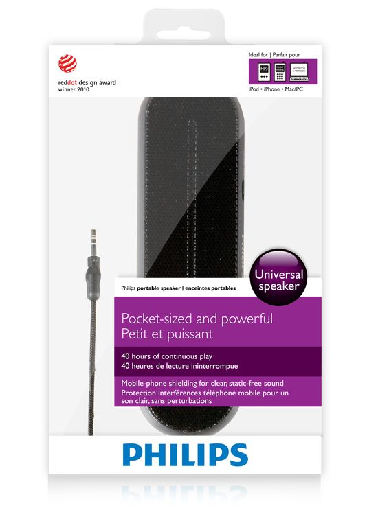 Philips SBA1600BLK/00 portable/party speaker Black – image 2