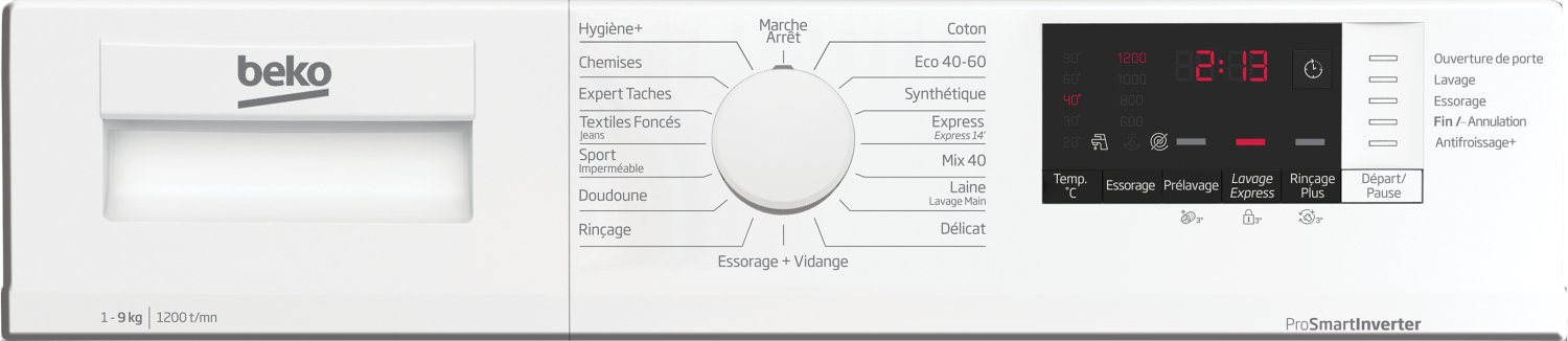 Beko WUV9212XSW washing machine Front-load – image 3
