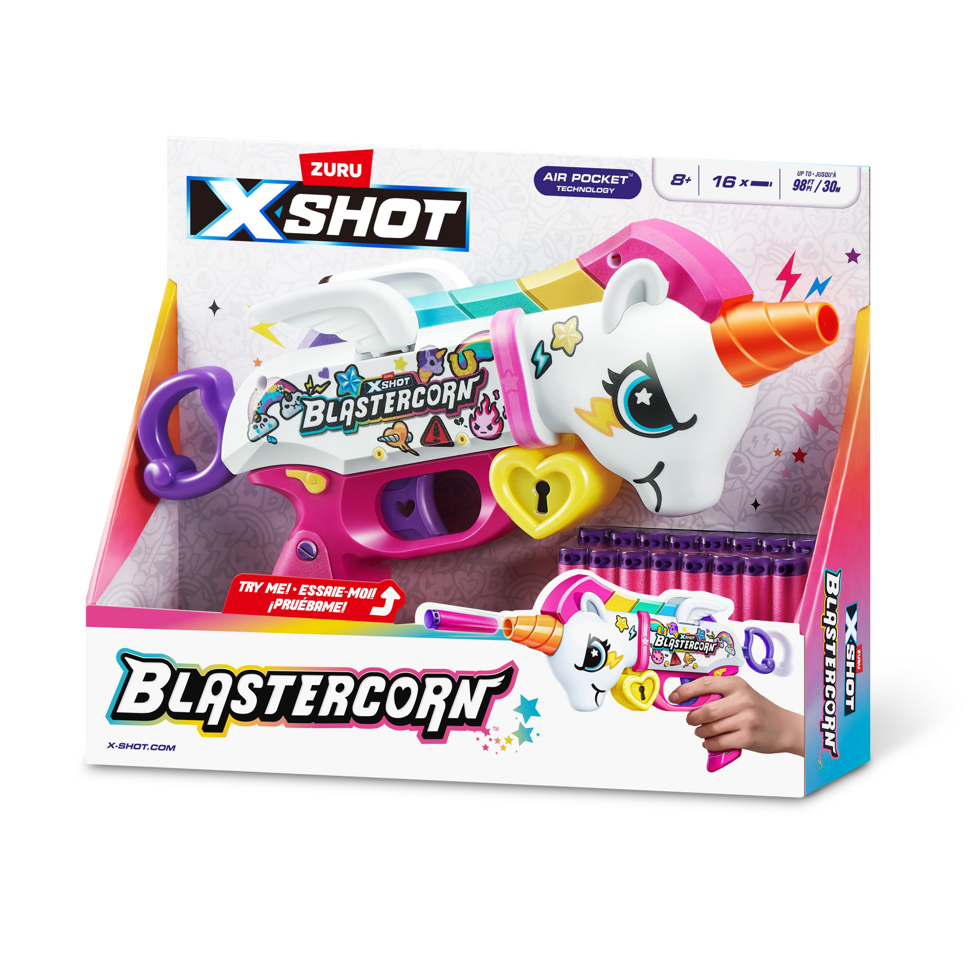 صورة ZURU XSHOT Blastercorn لعبة مسدس (16 دارت)