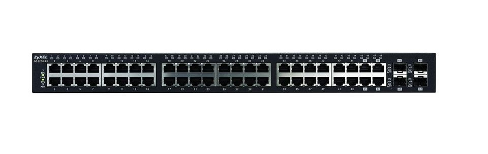 Zyxel GS2210-48HP Managed L2 Gigabit Ethernet (10/100/1000) Power over Ethernet (PoE) 1U Black – image 3