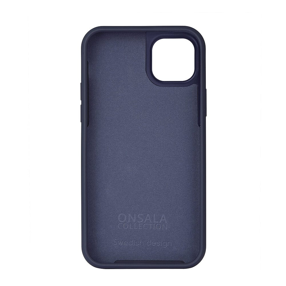 Onsala Phone Case Silicone Dark Blue - iPhone 14 Plus – image 3