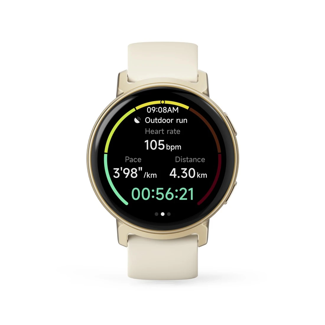 Hama Arion 3.35 cm (1.32") AMOLED 43 mm Digital 466 x 466 pixels Touchscreen Gold GPS (satellite) – image 2