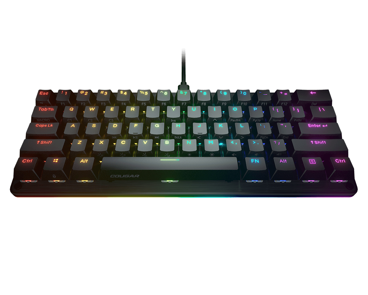 Teclado Gamer Cougar Puri Mini - Alámbrico - Inglés - RGB - Switch Rojo - 37PRMRM1MI.0002 Teclado Gamer Cougar Puri Mini - Alámbrico - Inglés - RGB - Switch Rojo - 37PRMRM1MI.0002