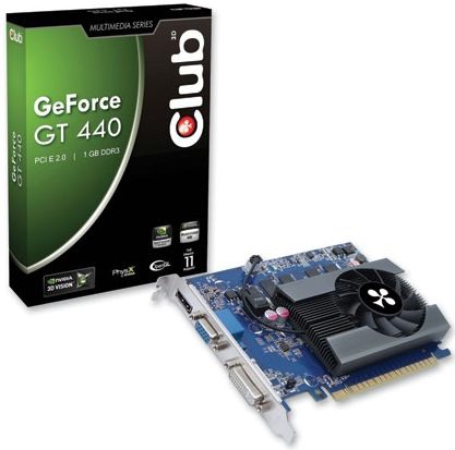 CLUB3D CGNX-G4424ZCI graphics card NVIDIA GeForce GT 440 – image 1