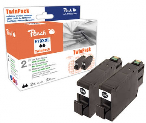 Peach 0F319528 ink cartridge 2 pc(s) Black