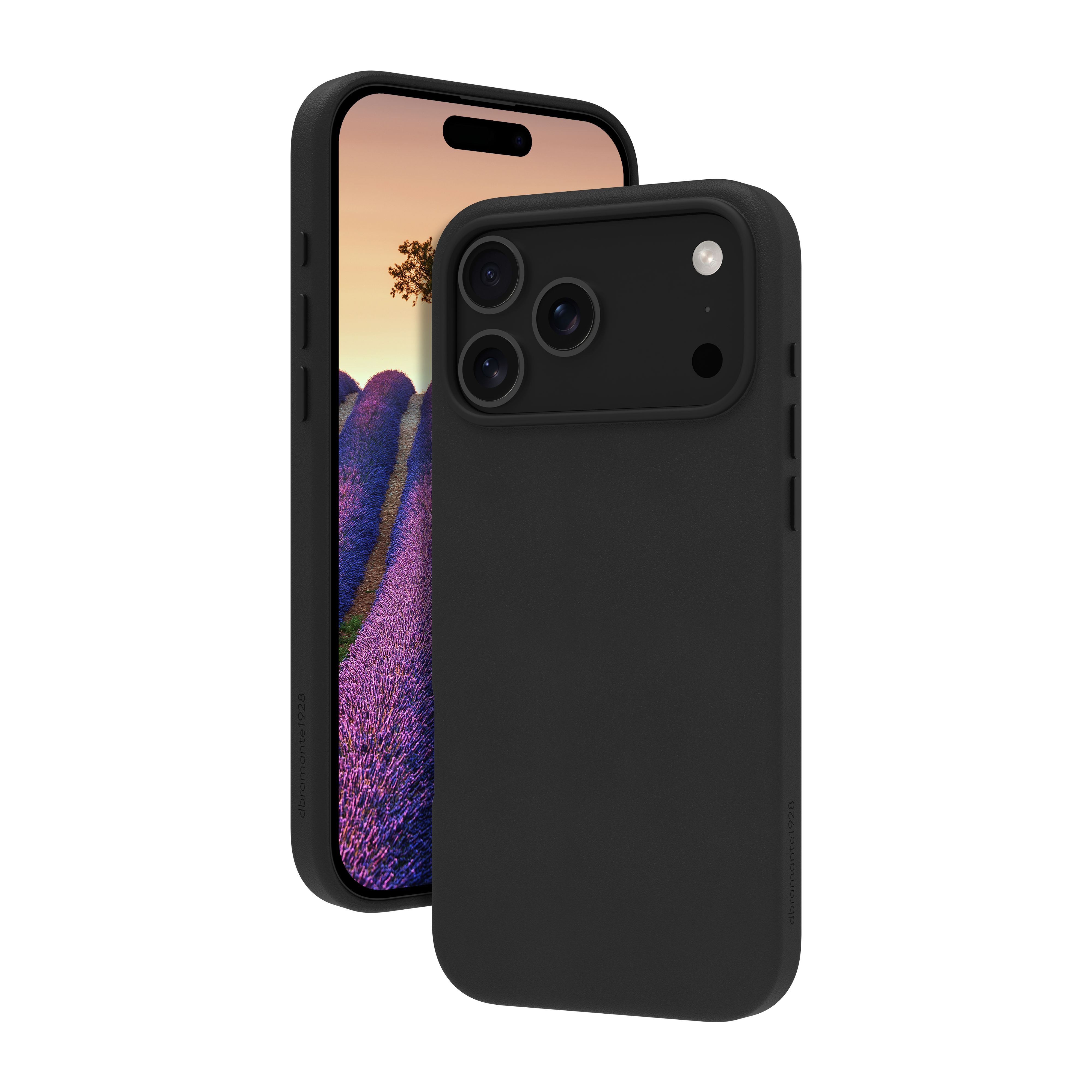 dbramante1928 Roskilde - Back cover for mobile phone - MagSafe compatibility - full-grain leather - black - for Apple iPhone 17 Pro Max