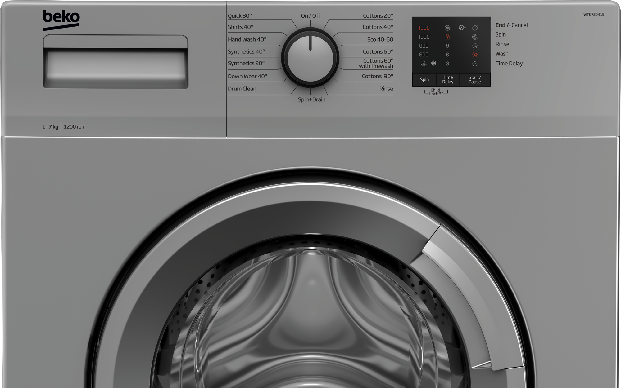 Beko b100 WTK72041S Freestanding