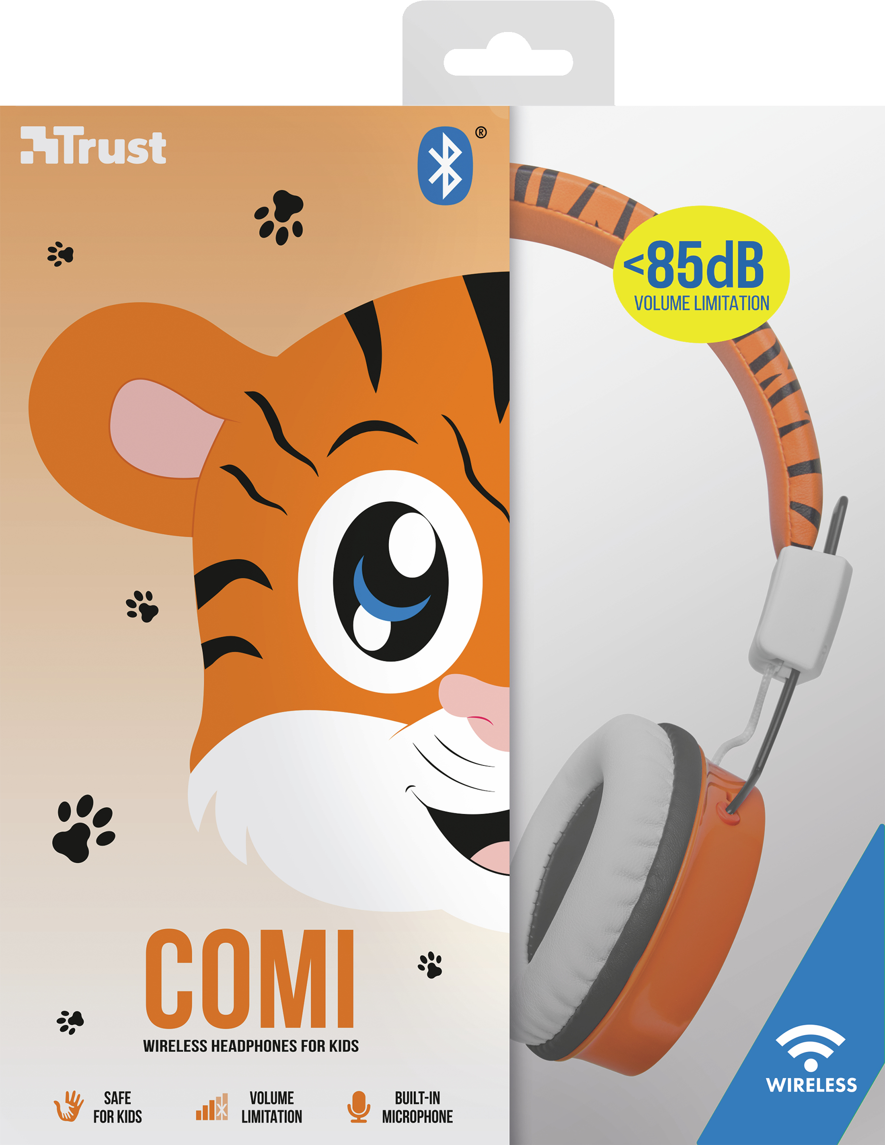 Trust Comi Headset Wireless Head-band Music Bluetooth Orange – image 6