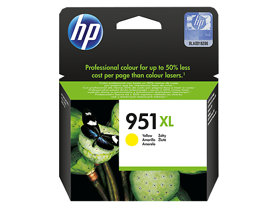 HP 951XL High Yield Yellow Original Ink Cartridge Twin Pack