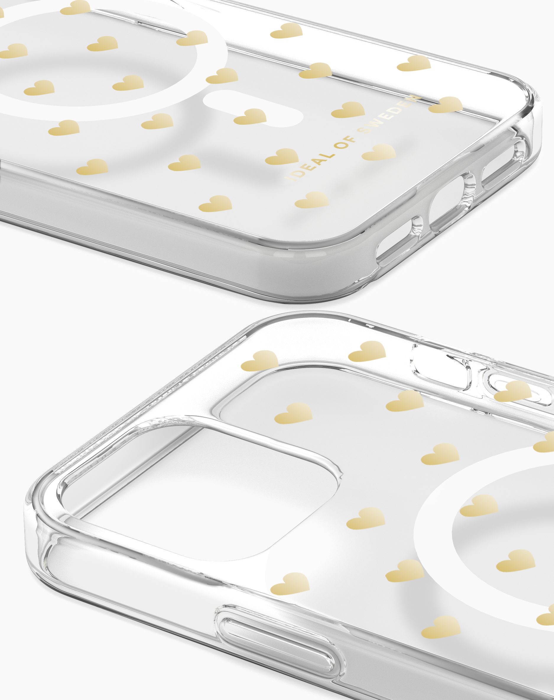 iDeal of Sweden Clear Case MagSafe iPhone 12 / 12 Pro Golden Hearts – image 2
