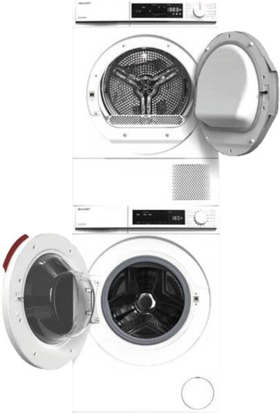 Sharp WW1 washer dryer Freestanding Front-load White