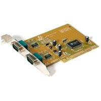 StarTech.com 2 Port 16550 3.3v/5v, 32/64-bit slot Serial PCI Card