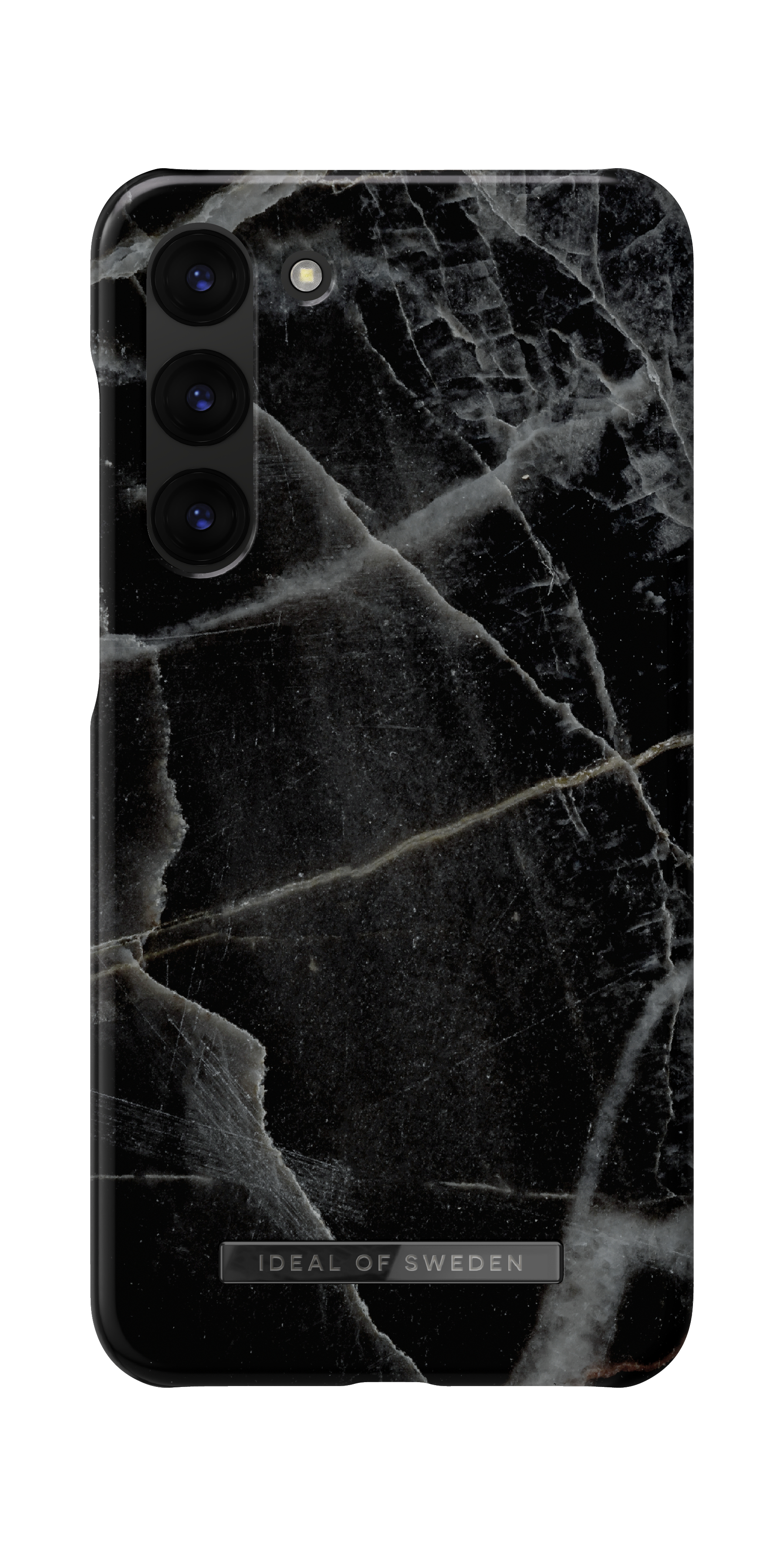 iDeal of Sweden Printed Case Galaxy S23 Black Thunder Marble