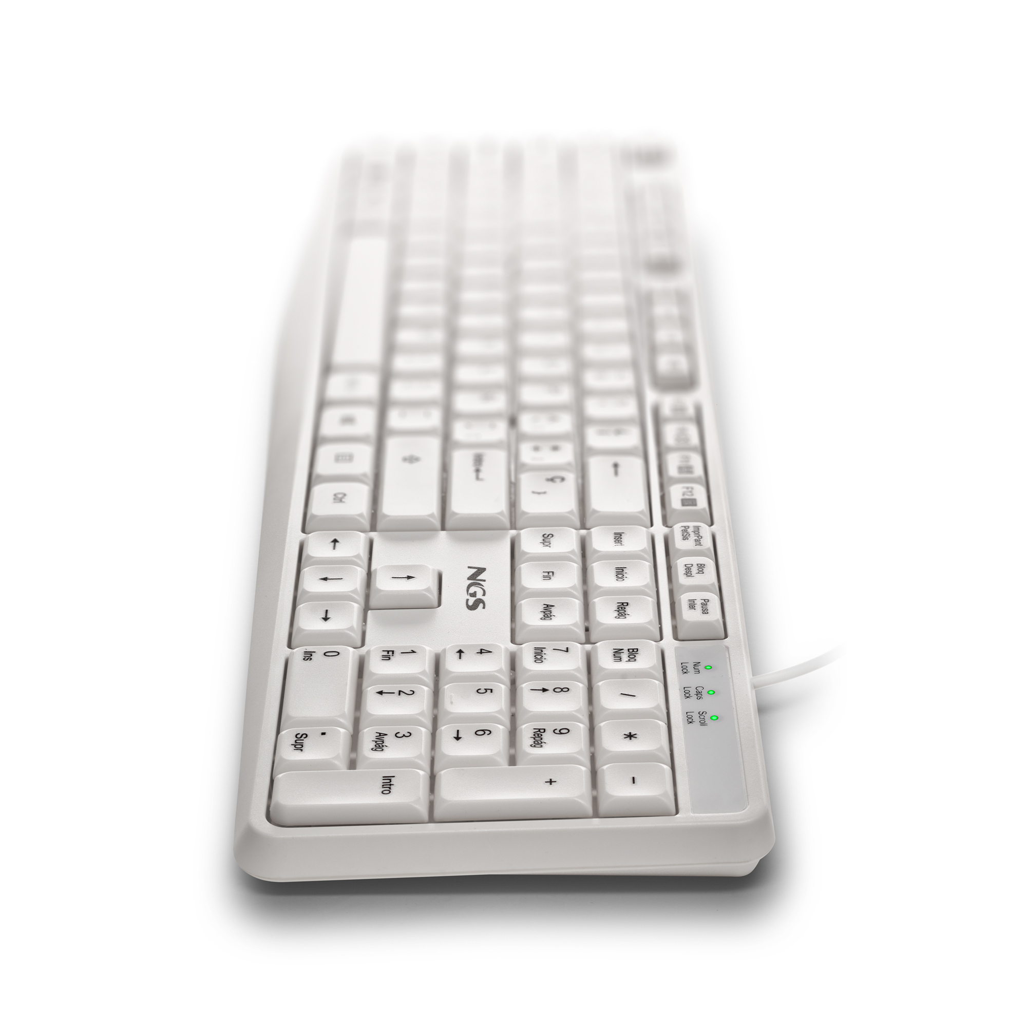 NGS HERITAGE keyboard Universal USB QWERTY Spanish White – image 3