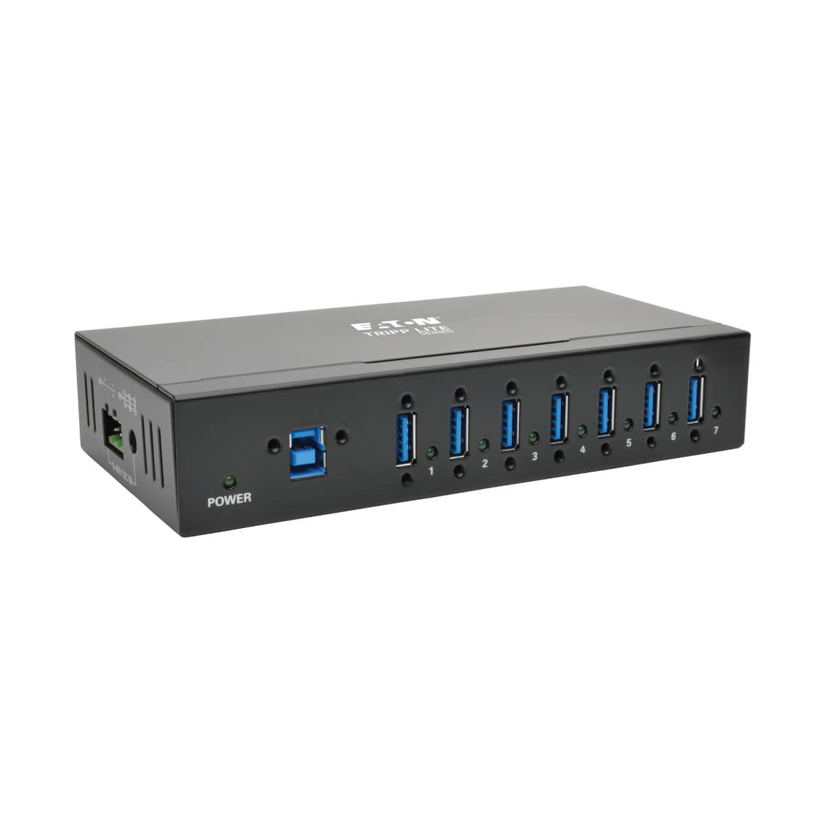 Tripp Lite U360-007-IND hub di interfaccia USB 3.2 Gen 1 (3.1 Gen 1) Type-B 5000 Mbit/s Nero