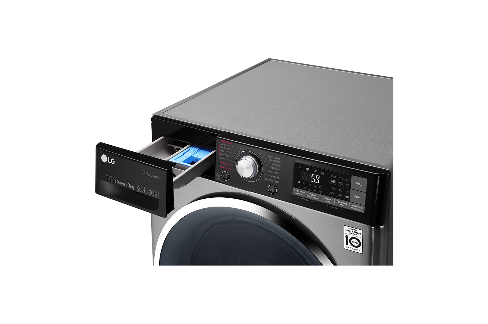 LG F4J9VHP2TD/F8K5XNK4 washer dryer Freestanding Front-load Grey – image 7