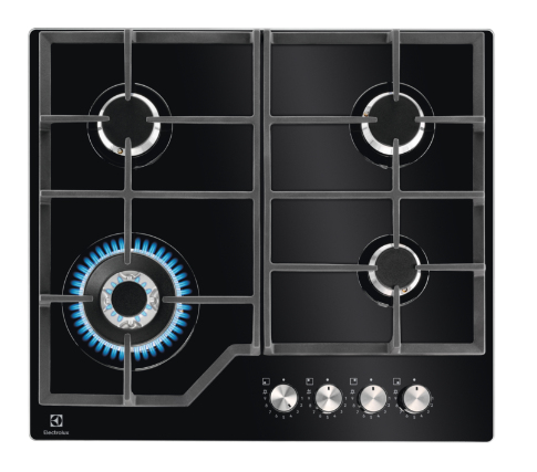 Electrolux KGG64362K hob Black Built-in Gas 4 zone(s)