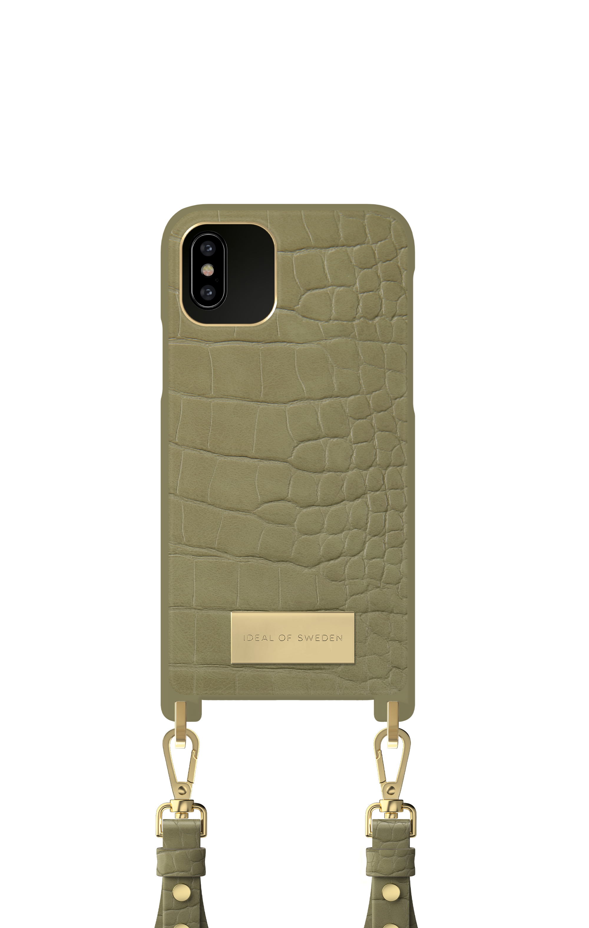 iDeal of Sweden Atelier Necklace iPhone 11P/XS/X Sage Croco – image 5