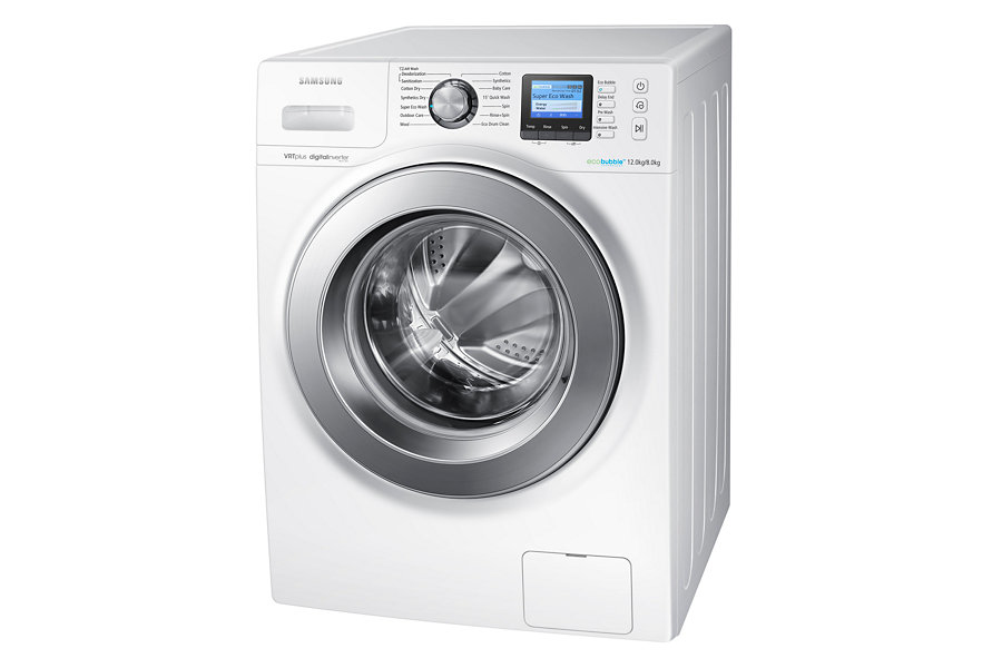 Samsung WD12F9C9U4W washer dryer Freestanding Front-load White – image 2