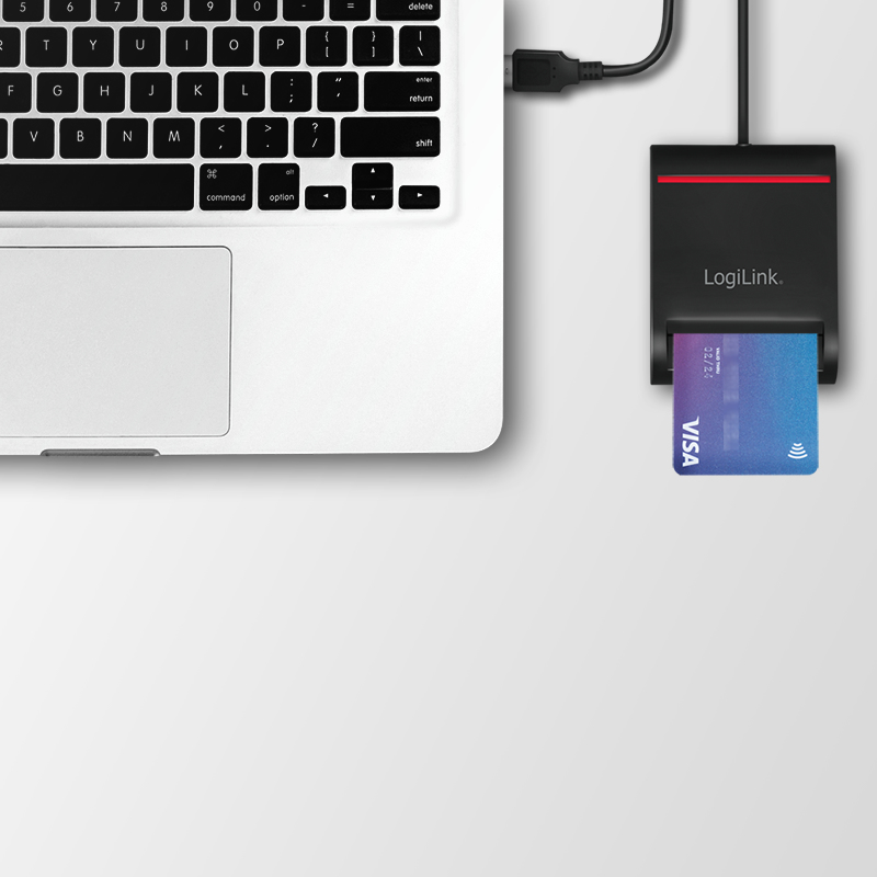 LogiLink CR0047 smart card reader Indoor USB 2.0 Black – image 7