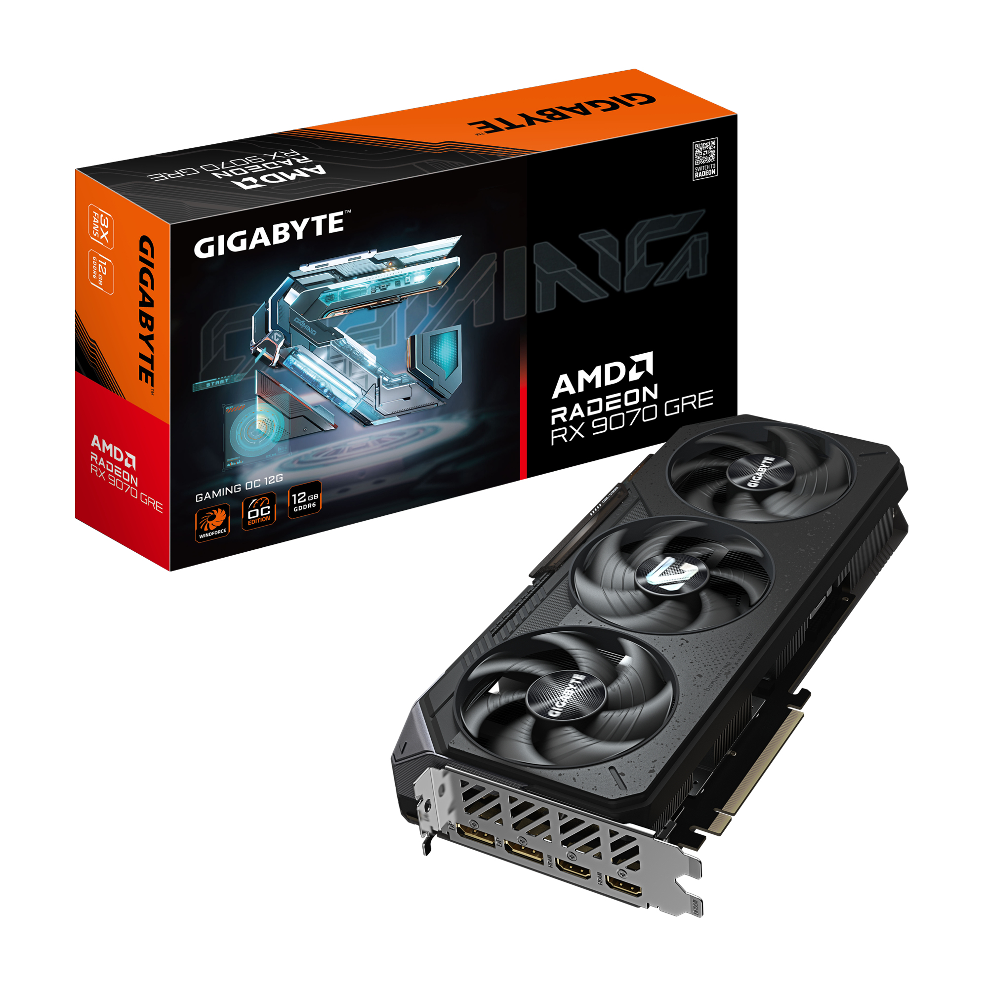 GIGABYTE Radeon RX 9070 GRE GAMING OC 12G Graphics Card