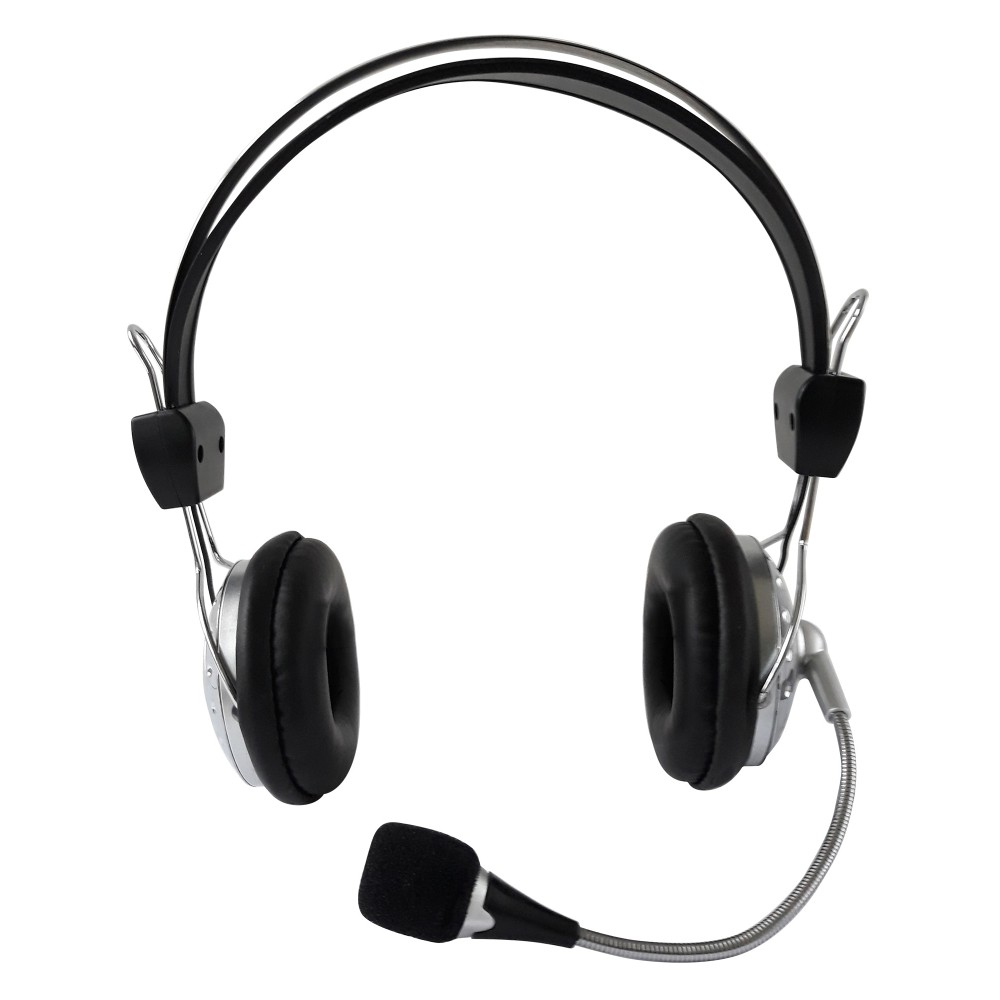 Techly ICC-SH-517TY headphones/headset Wired Head-band Office/Call center Black, Silver – image 7