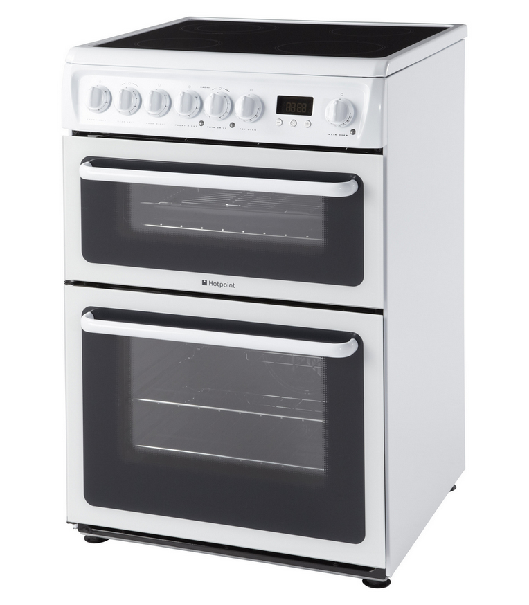 Hotpoint HAE60PS cooker Freestanding cooker Electric Ceramic hob White – image 3