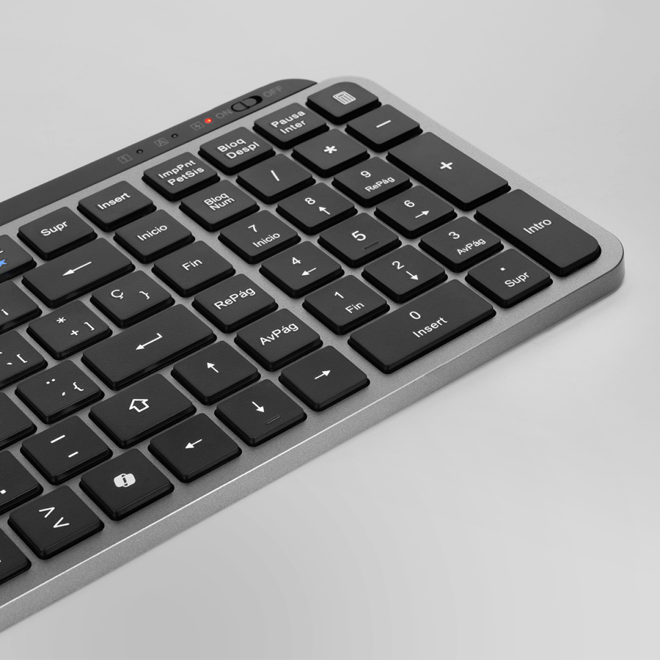 Mars Gaming MK-SILENKEYS keyboard Universal RF Wireless + Bluetooth QWERTY Spanish Black – image 4