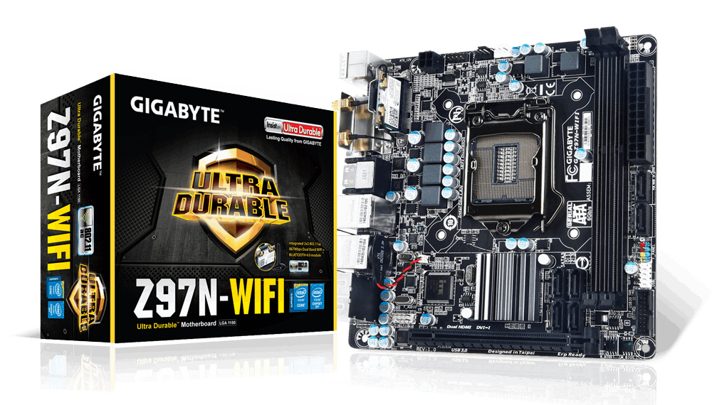 GIGABYTE GA-Z97N-WIFI motherboard Intel® Z97 LGA 1150 (Socket H3) mini ITX