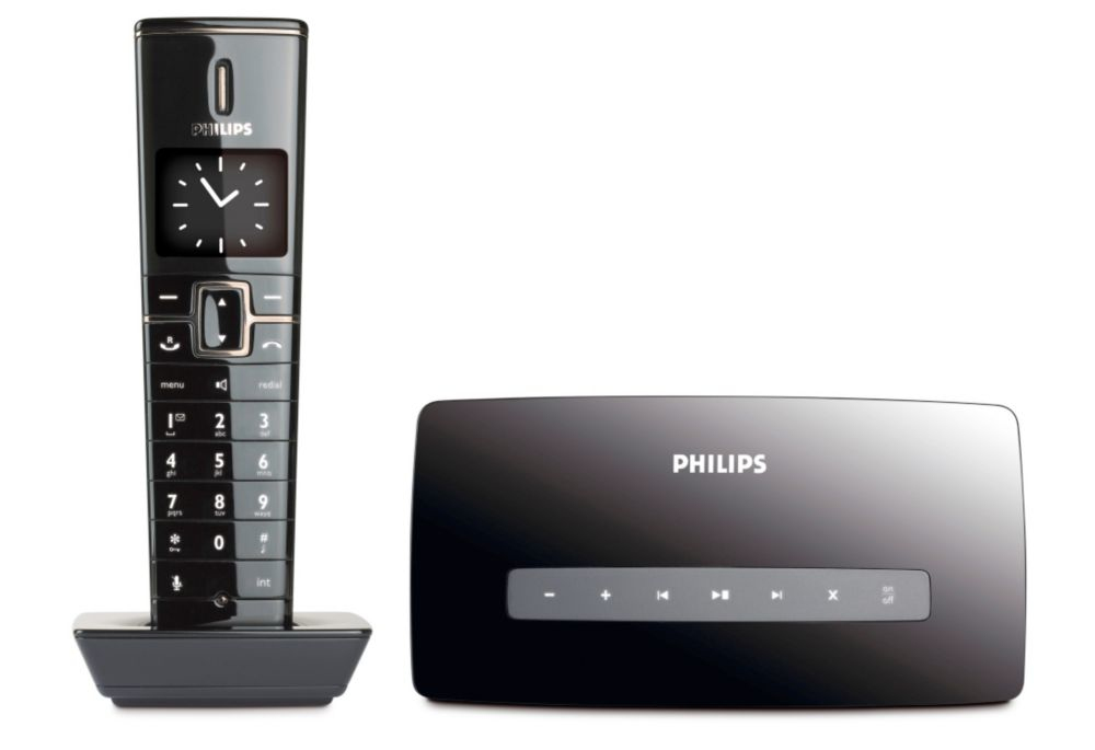 Philips Design collection ID9651B/38 telephone DECT telephone Caller ID Black