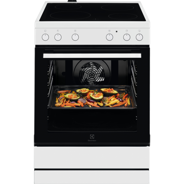 Electrolux LKR62001BW Freestanding cooker Electric Ceramic hob White – image 1