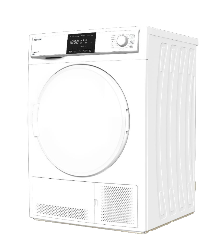 Sharp KD-HCB8S7PW9 tumble dryer Freestanding Front-load