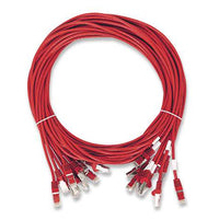CAT8.1 U/FTP SLIM NETWORK PATCH CABLE, 0.5 FT., RED, 10-PACK